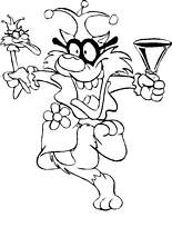 coloriage le bouffon du carnaval